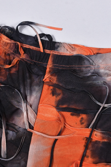 Tie-Dye Tassel Beggar American Pants