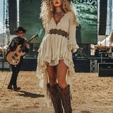 Wild West Ruffle Dress – Desert Ivory