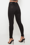 Black trousers with Velvets - The Woman Concept