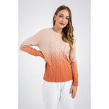 Dip Dye Knitted Sweater - The Woman Concept
