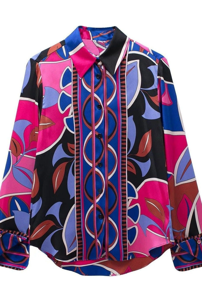 Printed drape suit 2 pieces.