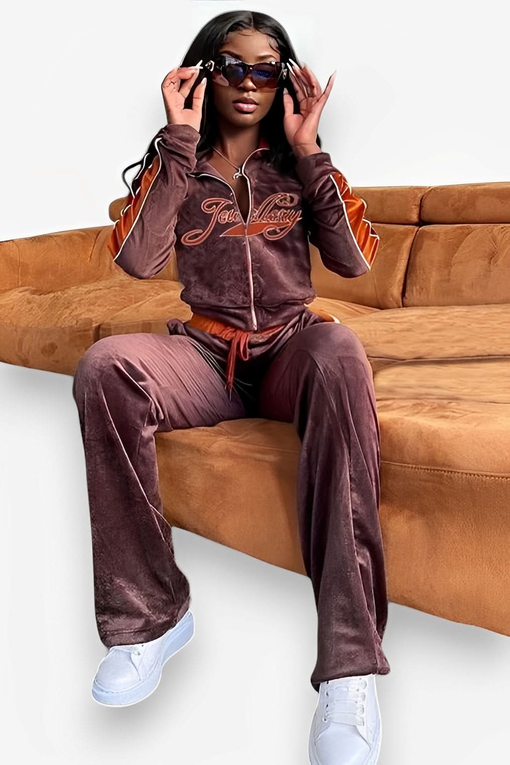 Letter embroidery street style suit - Suits from The Woman Concept