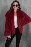 Fashionable Fluffy Plush Fox Fur Coat