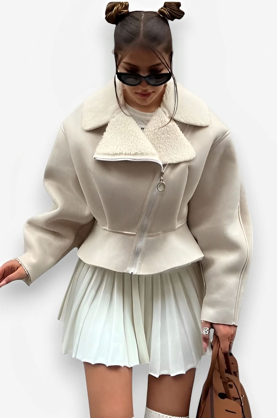 Wide sleeves Short jacket - Coats & Jackets from The Woman Concept