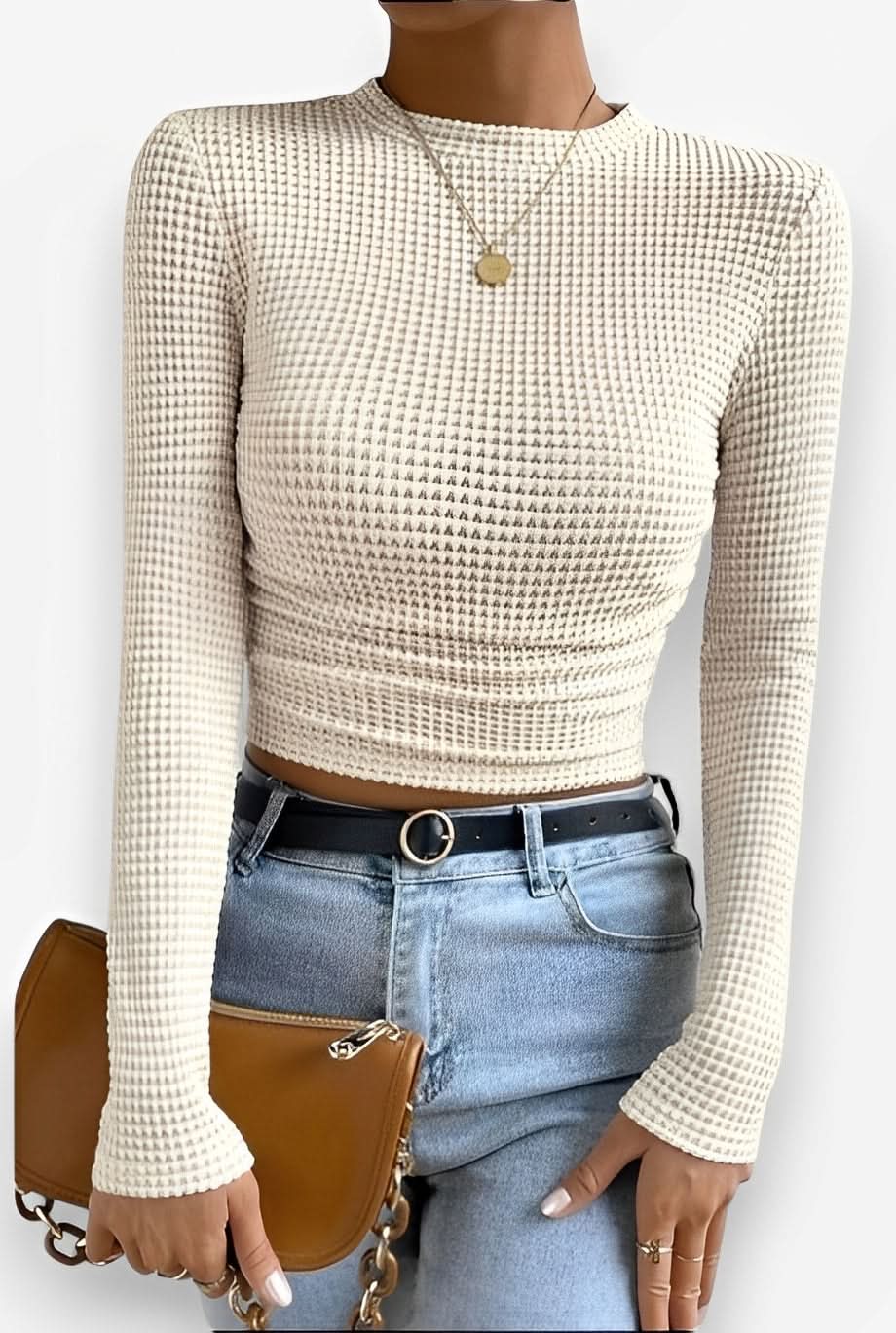 Versatile Long-sleeved Pleated Top - Top from The Woman Concept