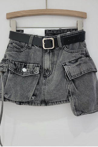 Cargo Pocket denim skirt - view 6