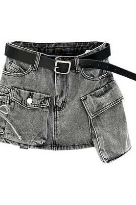 Cargo Pocket denim skirt - view 7