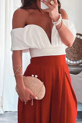 Backless top & wide-leg pants suit - view 2