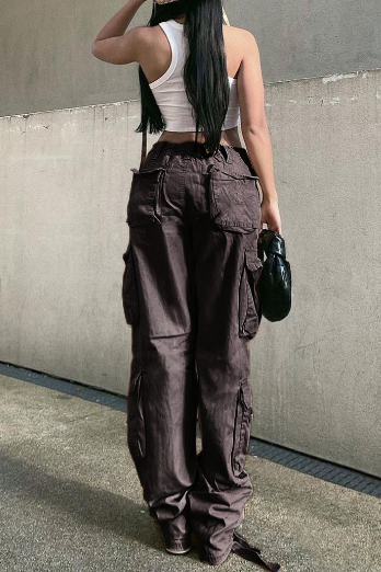 Cargo wide legs retro Pants - view 8
