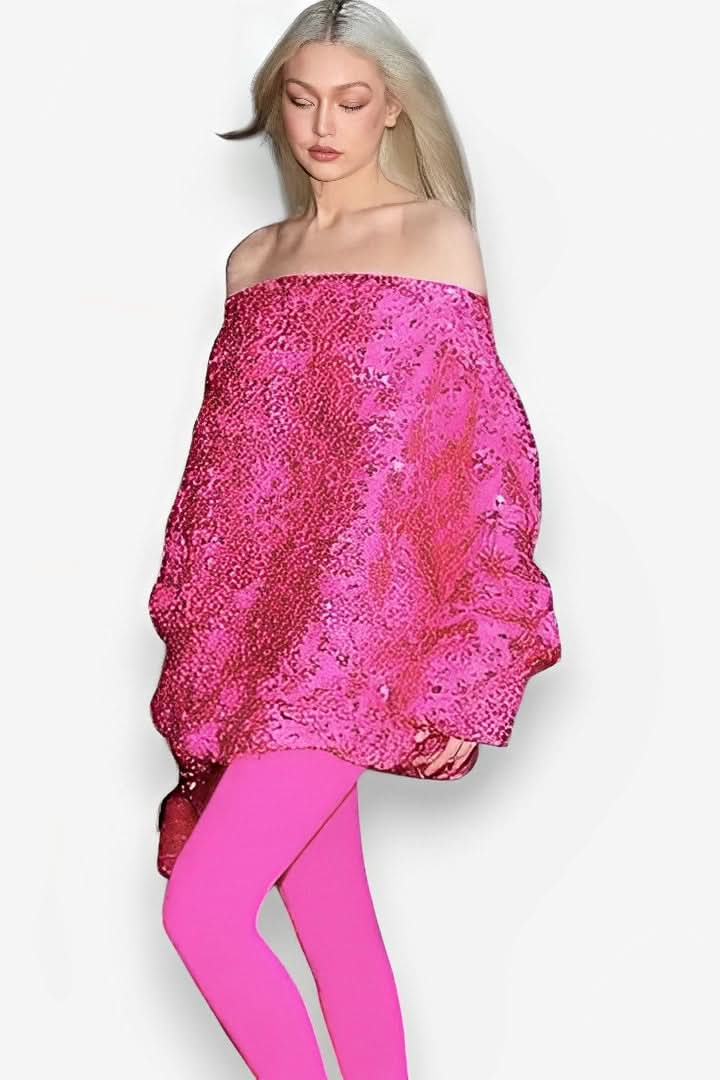 Heavy beaded jacquard loose dress - Dressers from The Woman Concept