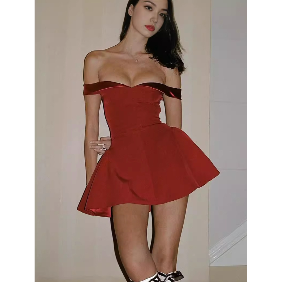 Tube Top Slim A-line Dress - view 3