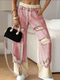 Urban Contrast Patchwork Jeans