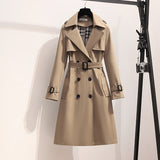 Double-Breasted Belted Trench Coat in camel - view 5