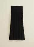 Sheer Black Lace Maxi Skirt in black - view 6