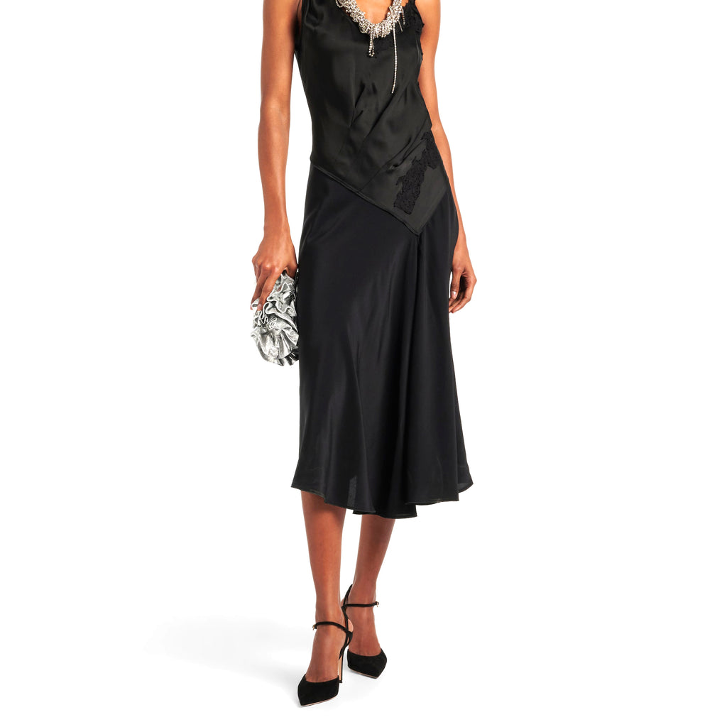 Black Suede Cutout Ankle-Strap Pumps in black - view 6
