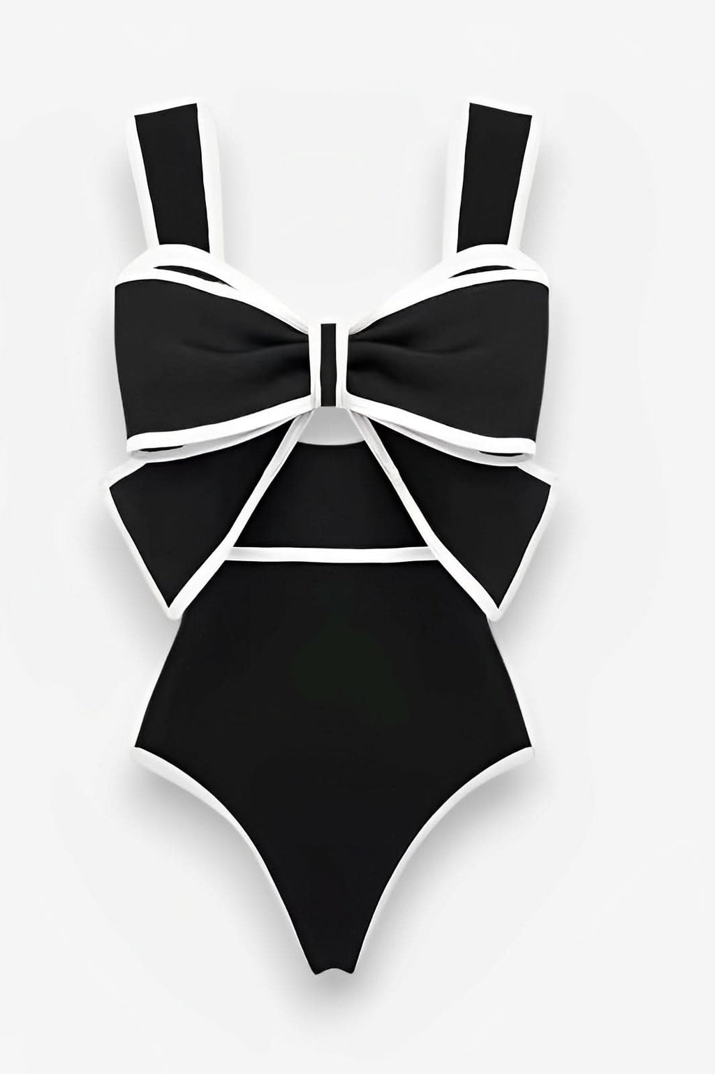 Bowknot Slim Polka Dots Beach swimsuit - Swimsuit from The Woman Concept