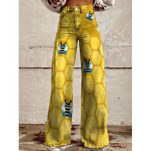 Casual Floral Wide Leg pants