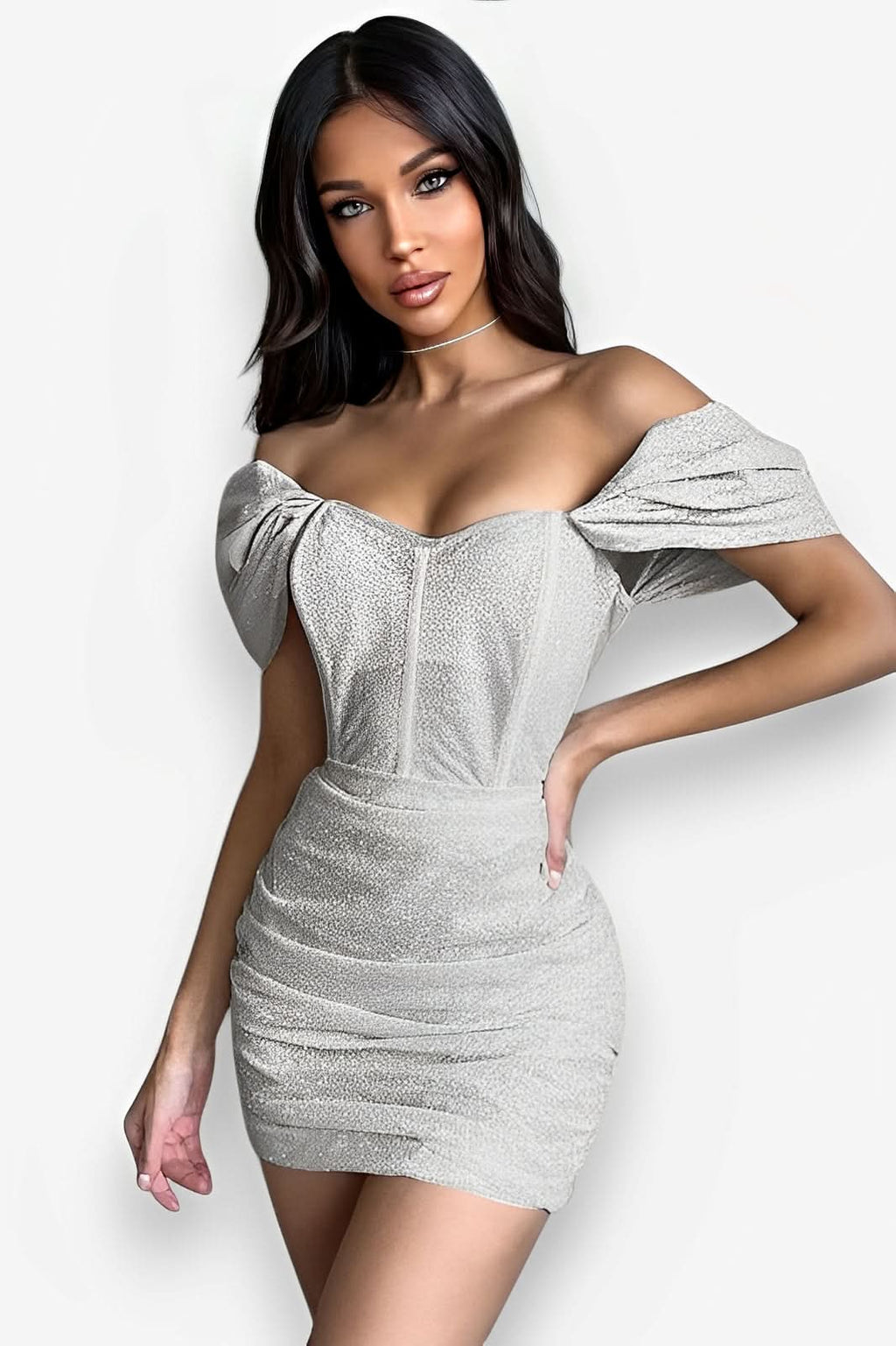 Backless Tube Top Wrinkled Tight Hip Dress - Backless Dress from The Woman Concept