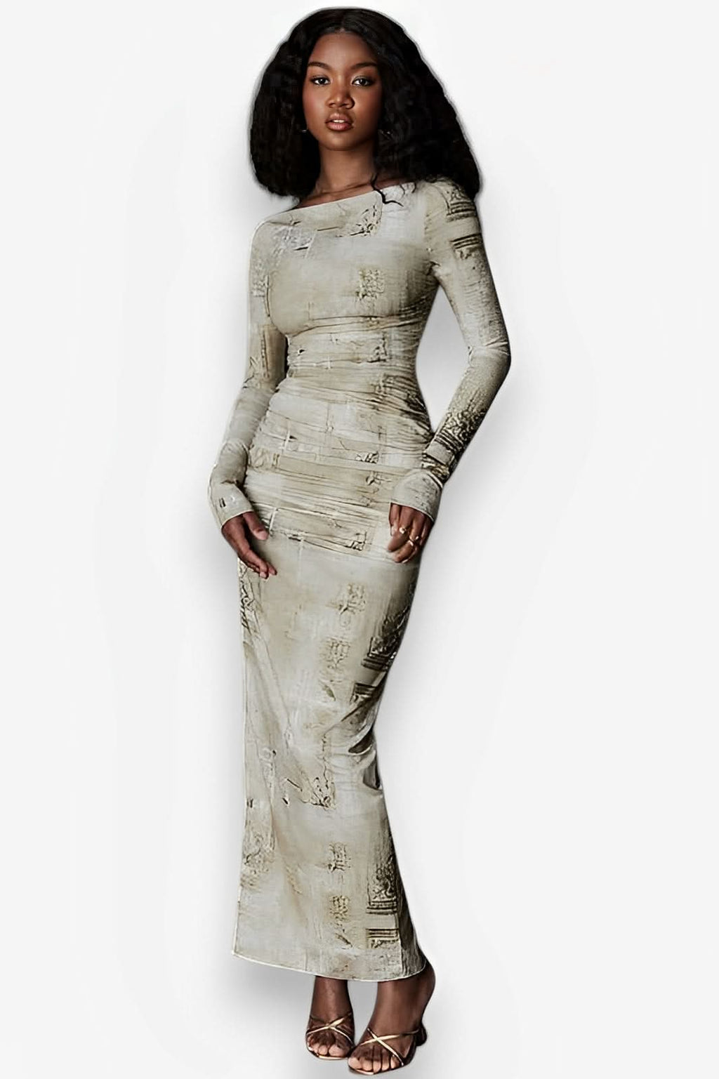 Hip-wrapped Tight Skirt Long Dress - Dresses from The Woman Concept