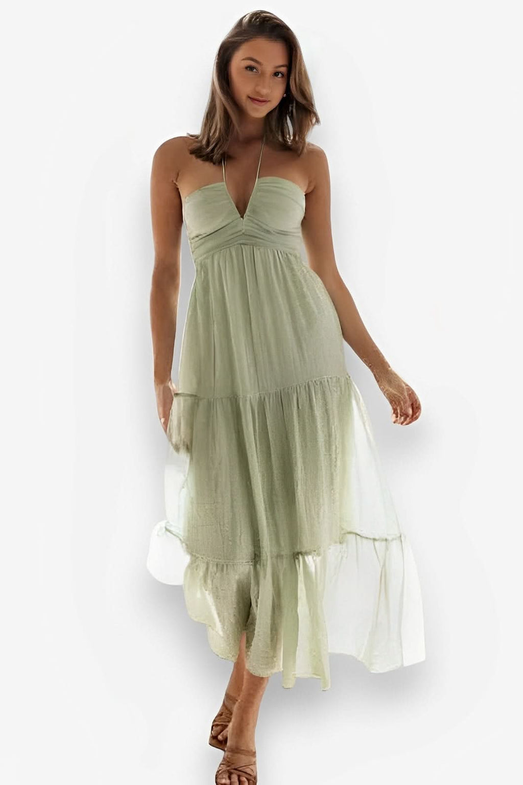 Chiffon Sleeveless summer Dress - Dresses from The Woman Concept