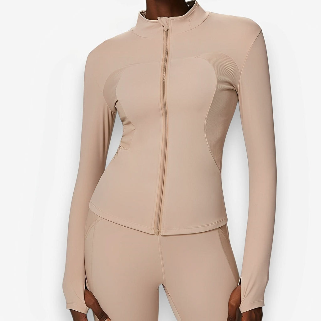 Long Sleeve Yoga Jacket - Coats & Jackets from The Woman Concept