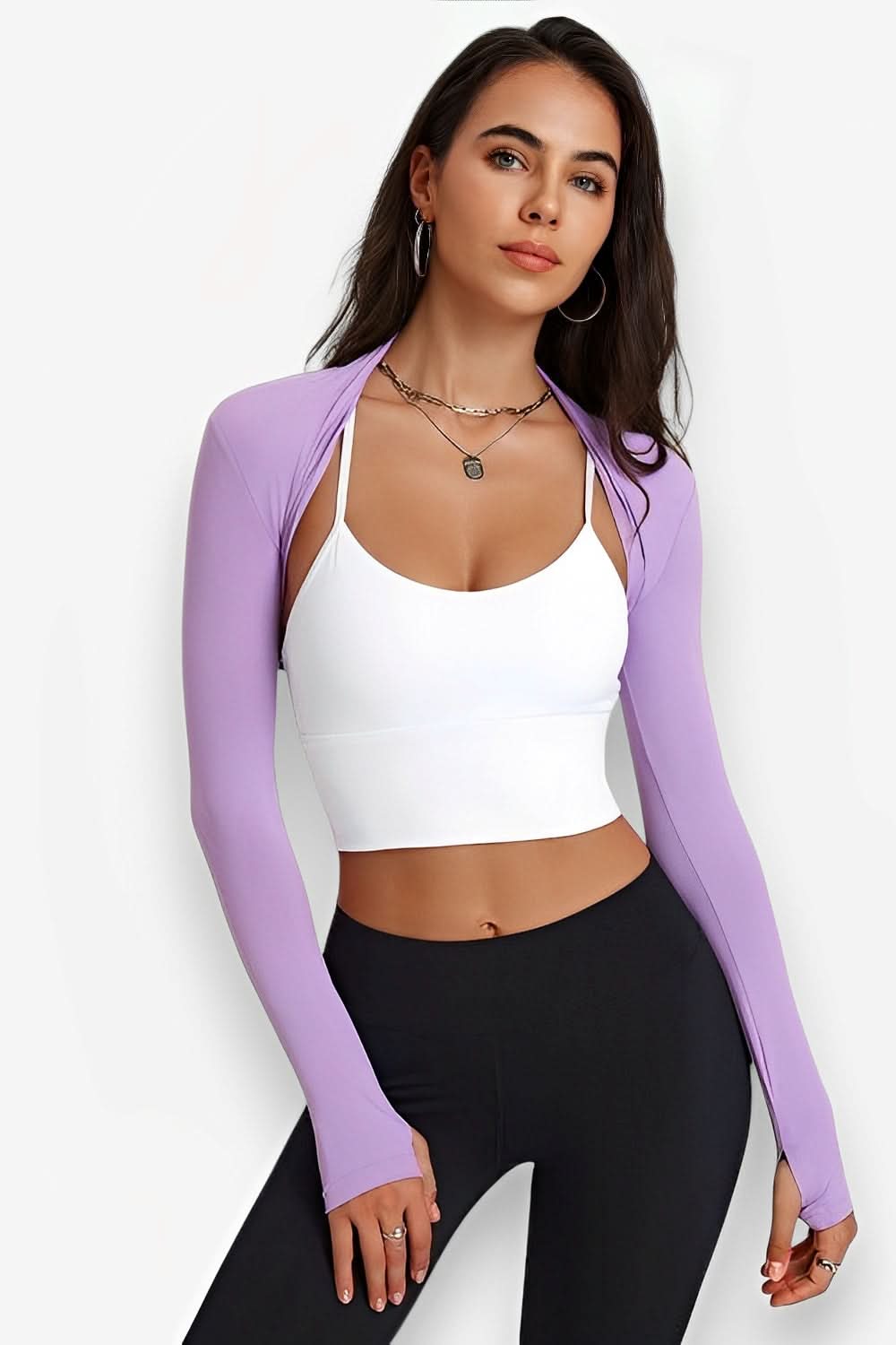 Long-sleeved yoga dance waistcoat - waistcoat from The Woman Concept