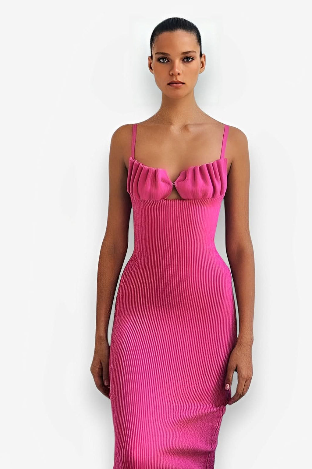 Suspender Chest Wrap Backless Dress - Dress from The Woman Concept