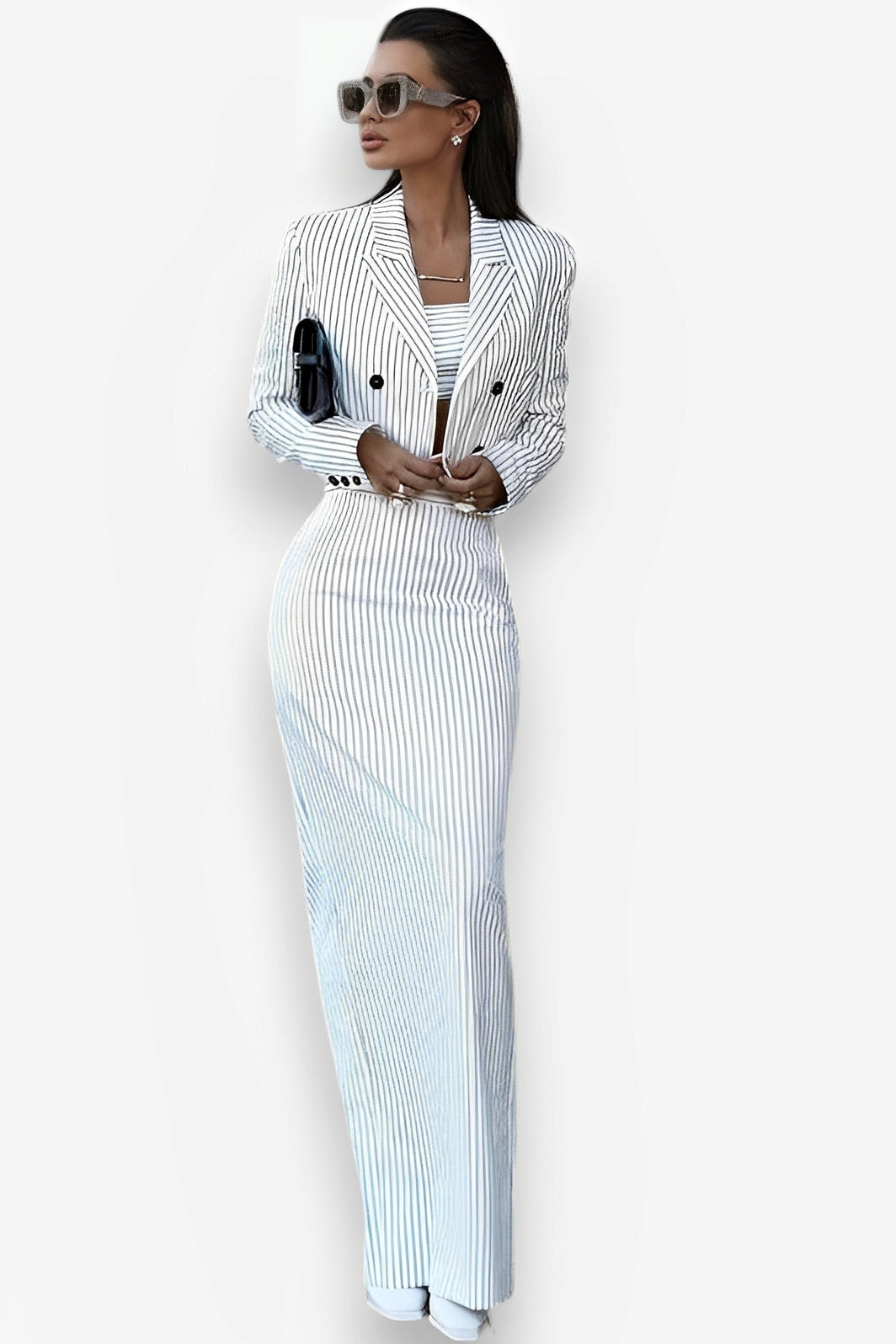 Tube Skirt Two-Piece Dress Suit