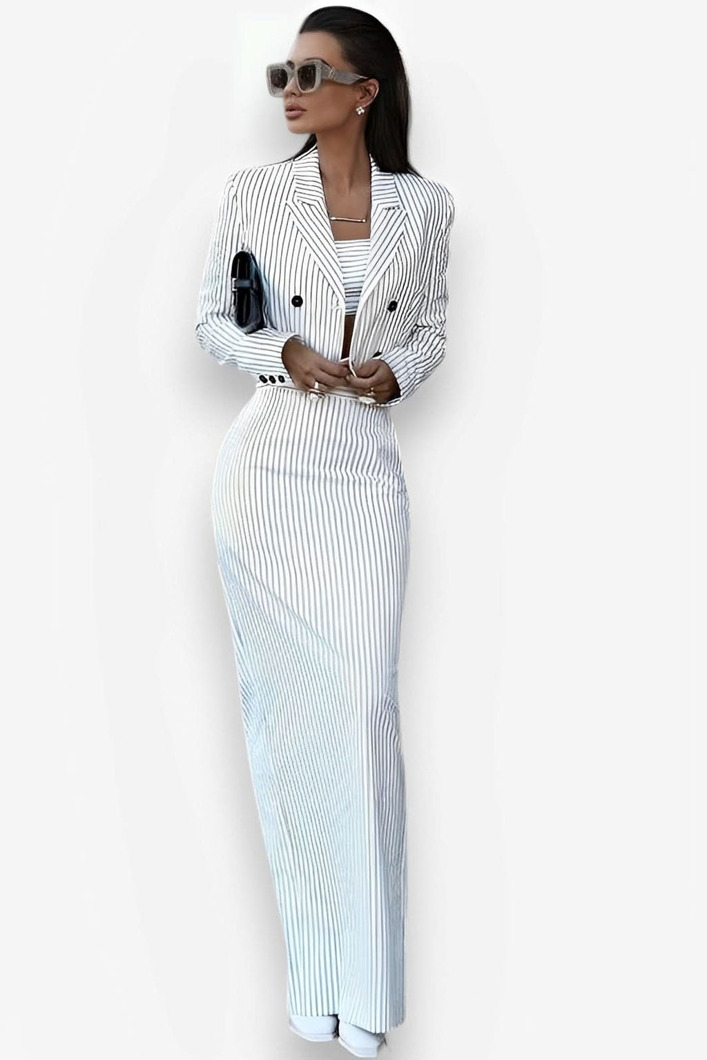 Tube Skirt Two-Piece Dress Suit - Dresses from The Woman Concept