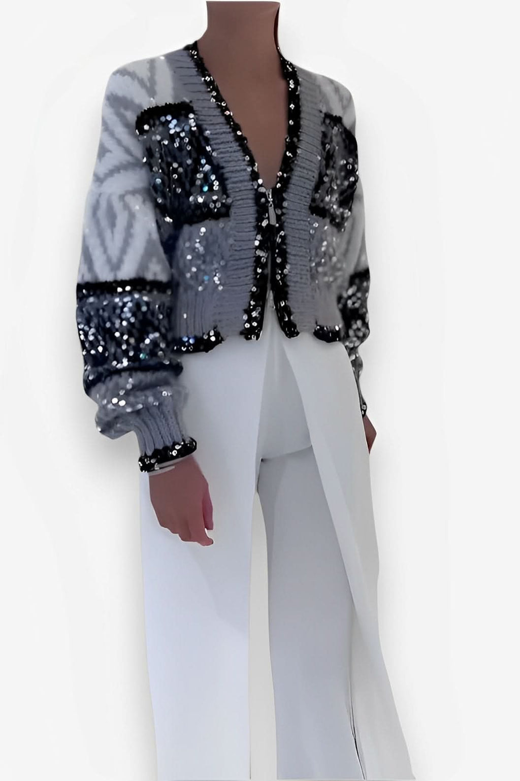 Short Sweater Jacket - sweaters from The Woman Concept