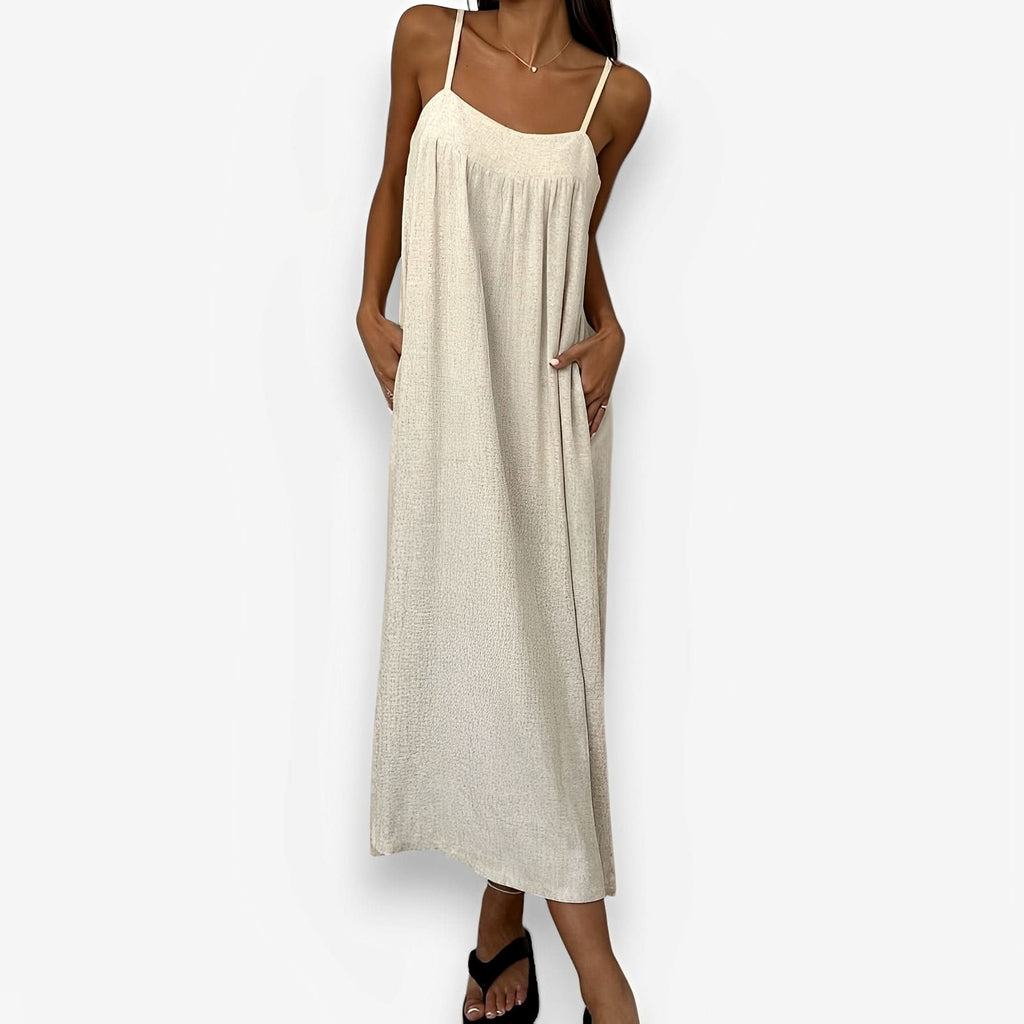 Pocket strappy Loose Breathable dress - Loungewear from The Woman Concept