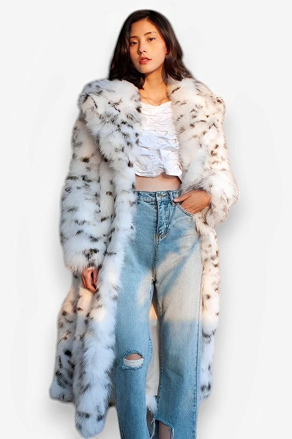 Korean leopard print fur coat - Coats & Jackets from The Woman Concept