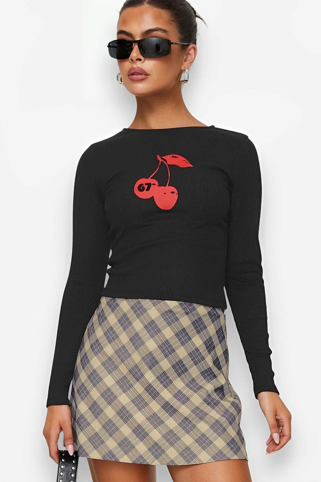 Cherry Print Small T-Shirt - T-Shirts from The Woman Concept