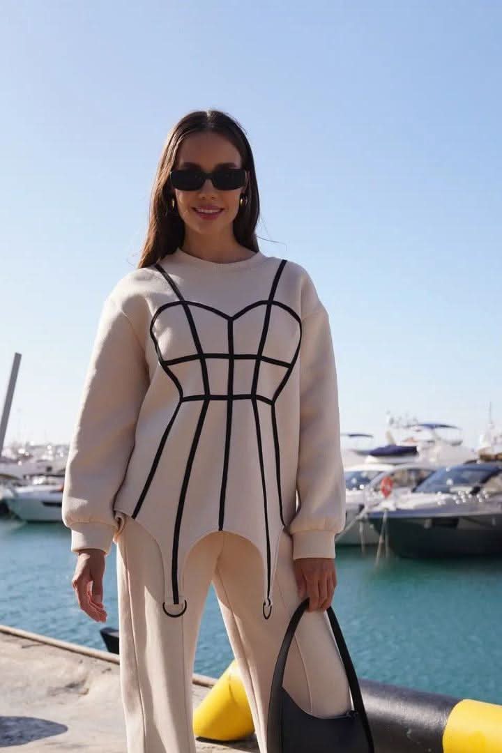 Loose Casual Round Neck Sweatshirt - view 5