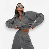Two-piece loungewear suit