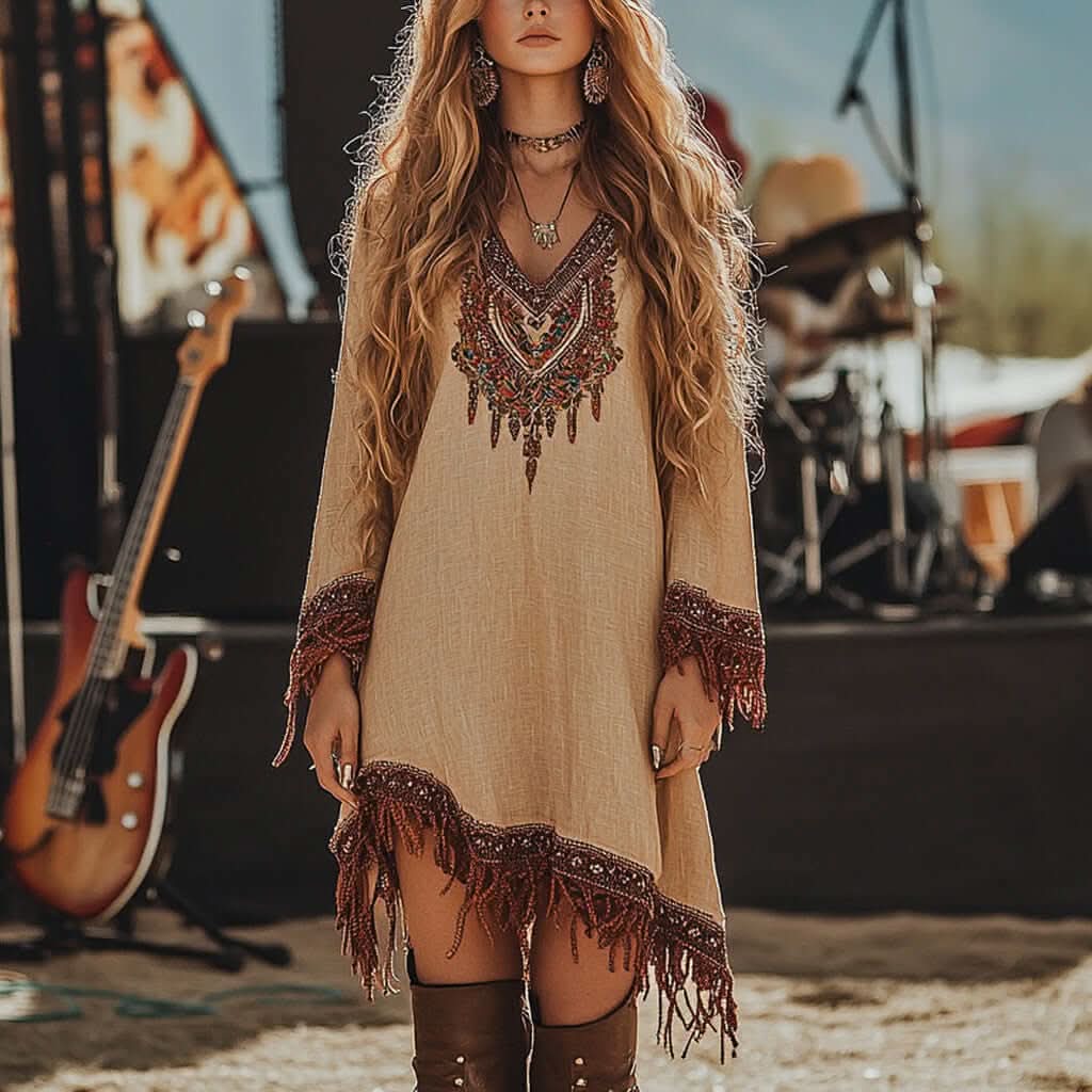 Desert Tribe Dress - Front View