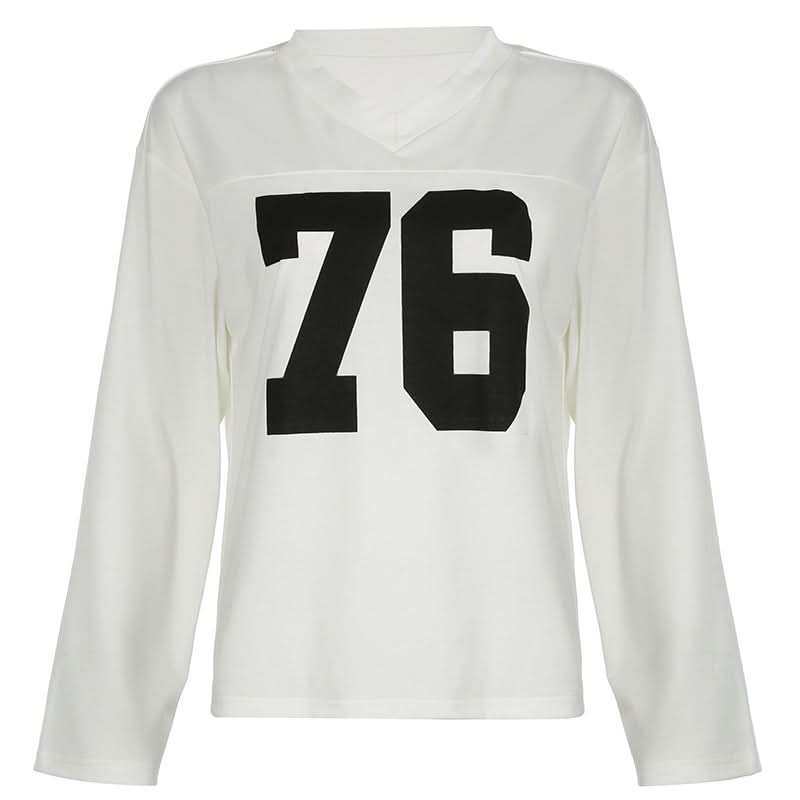 American street style-sleeved T-shirt - Image 4
