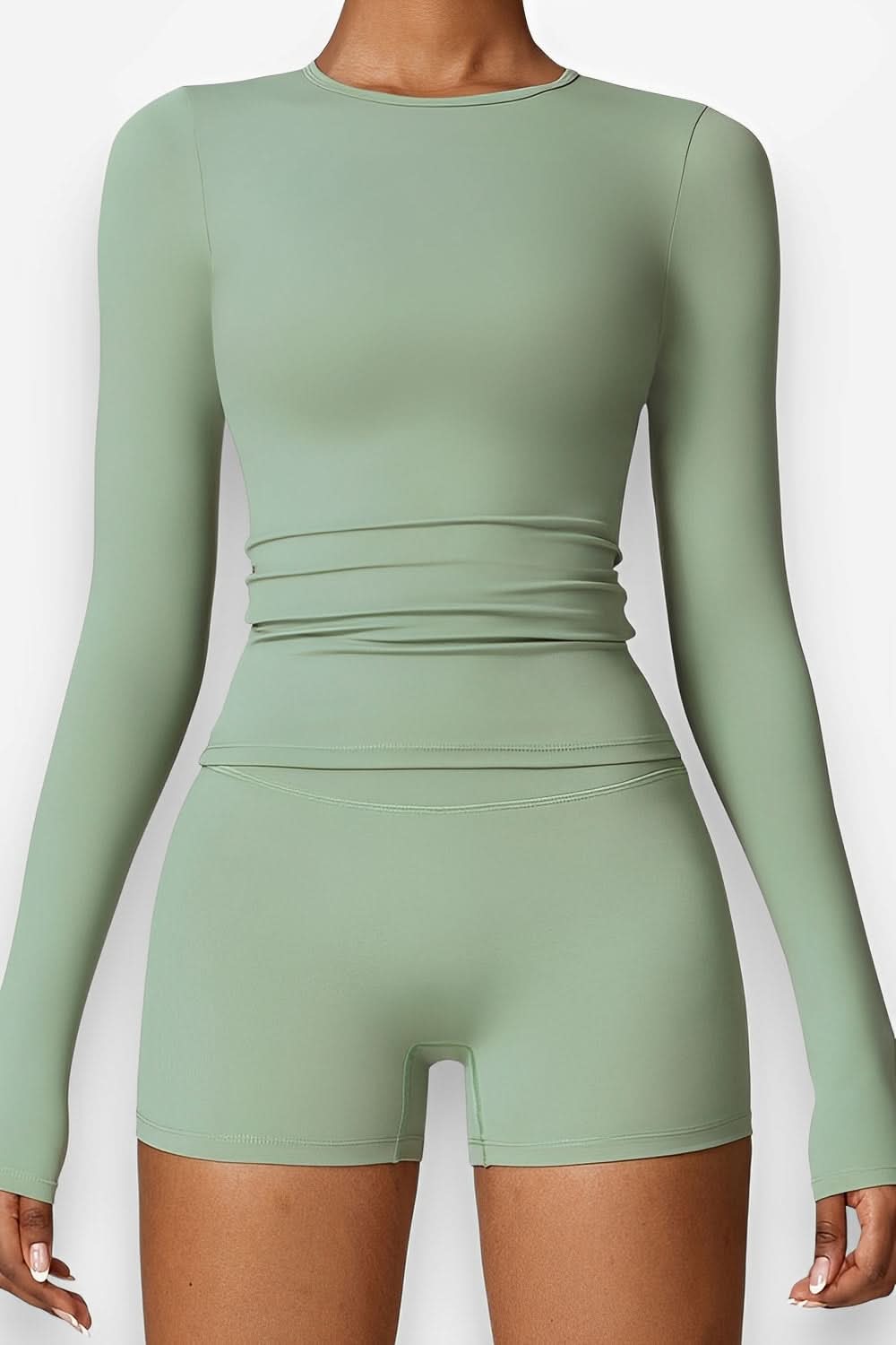 Brushed long-sleeved yoga suit - yoga suit from The Woman Concept