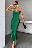 Long Skirt Suspender Dress