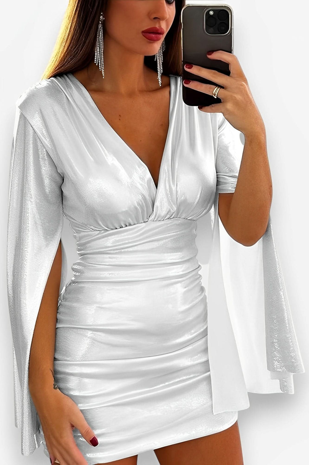Backless long-sleeved high-waist slim dress - dresses from The Woman Concept