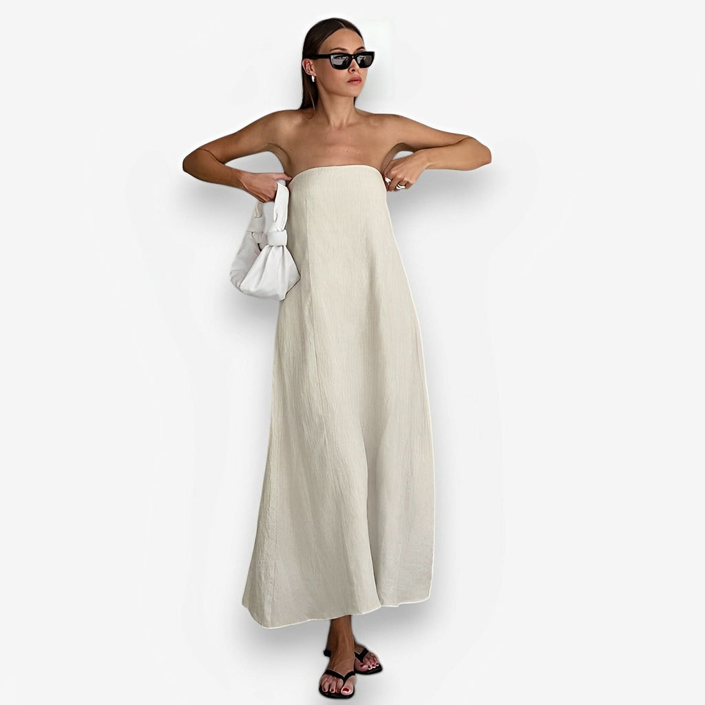 Slim Tube Top Long Dress - Dresses from The Woman Concept