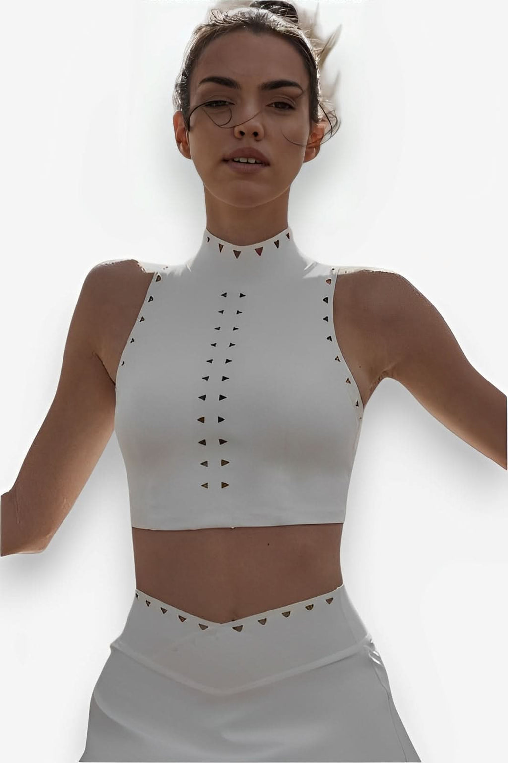 A-line V waist lined tennis miniskirt suit - Sports suit from The Woman Concept
