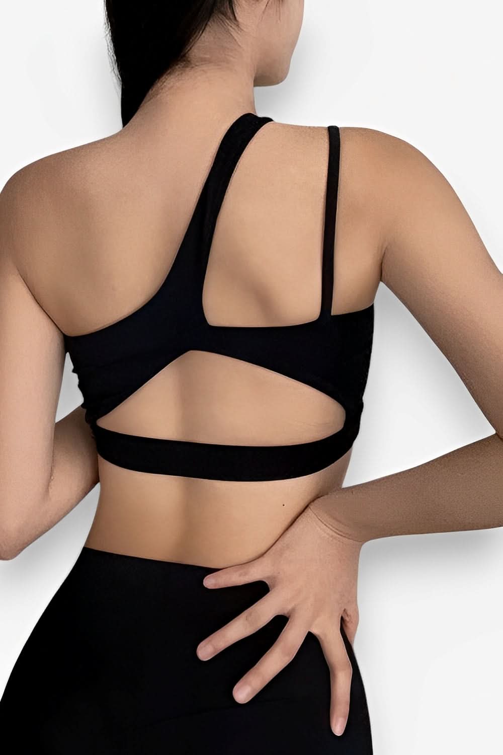 One-Shoulder Sports Bra - yoga bra from The Woman Concept
