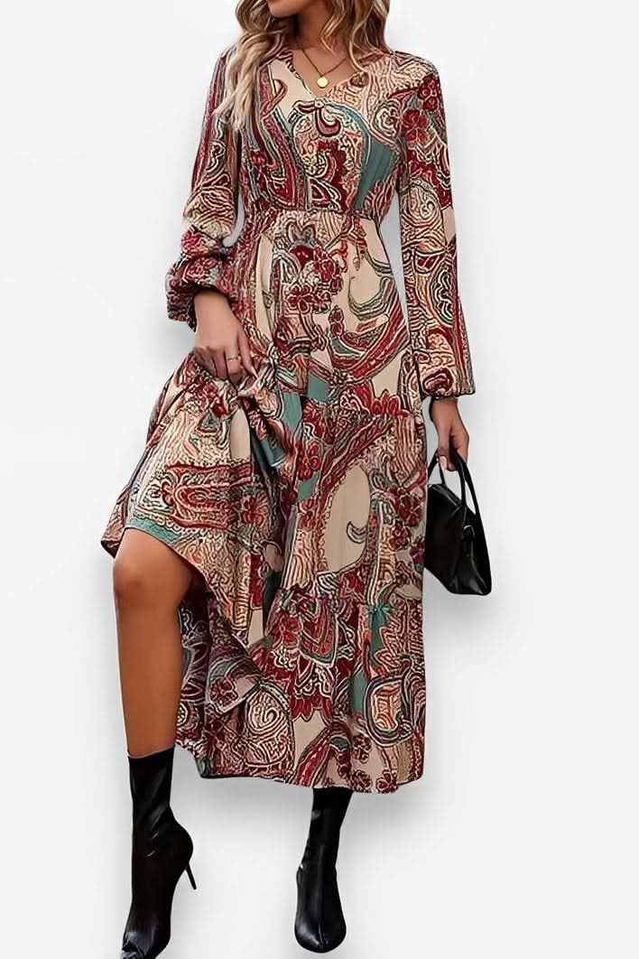 Cashew Flower Tea Dress - dresses from The Woman Concept