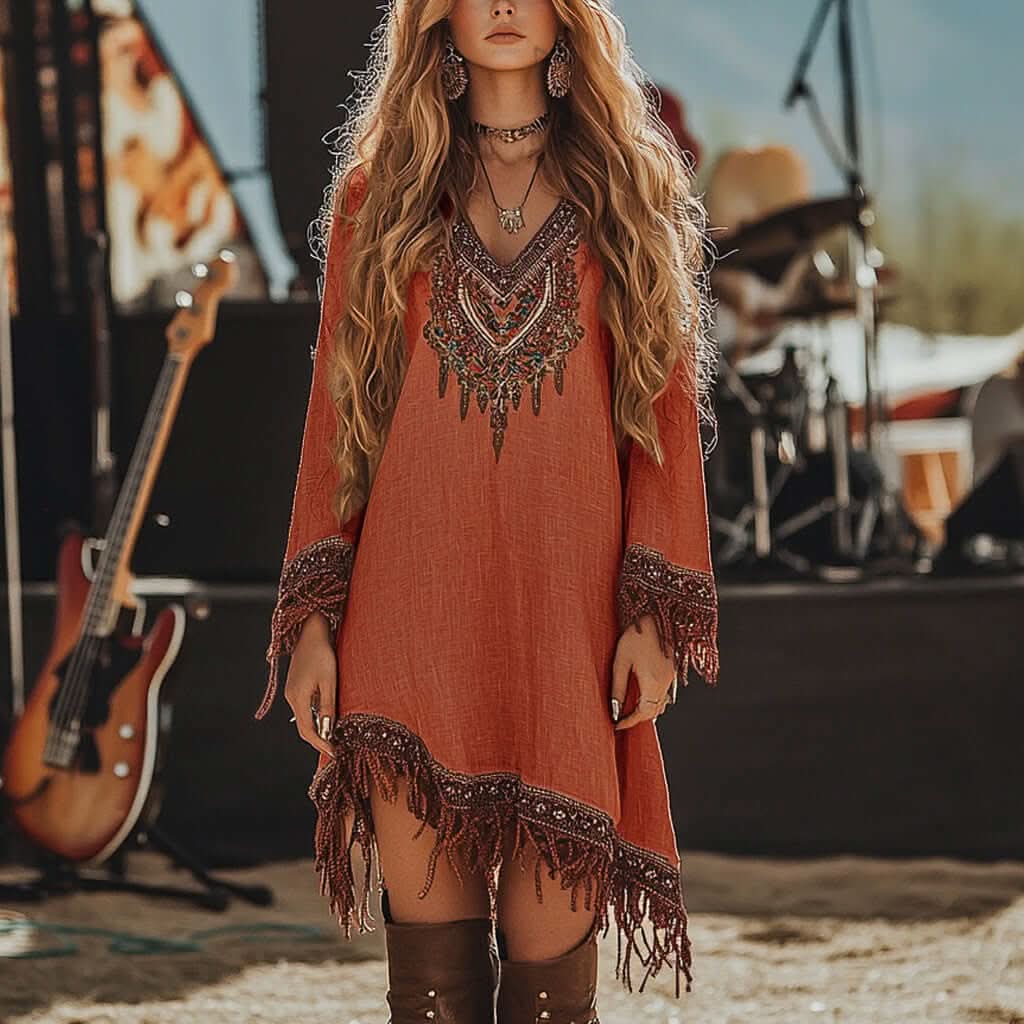 Desert Tribe Dress - Detail