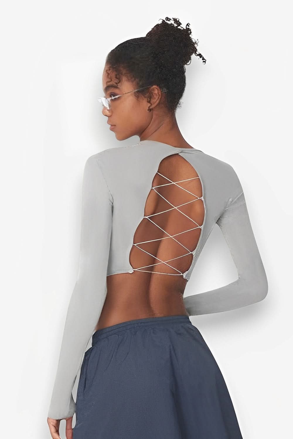 Long sleeves yoga top - yoga top from The Woman Concept