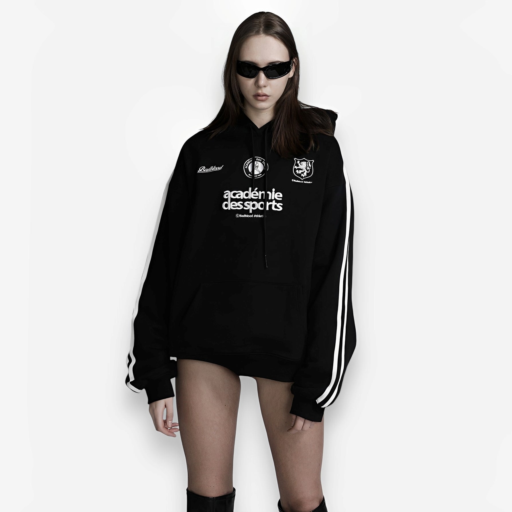 American retro embroidery pure cotton Hoodie