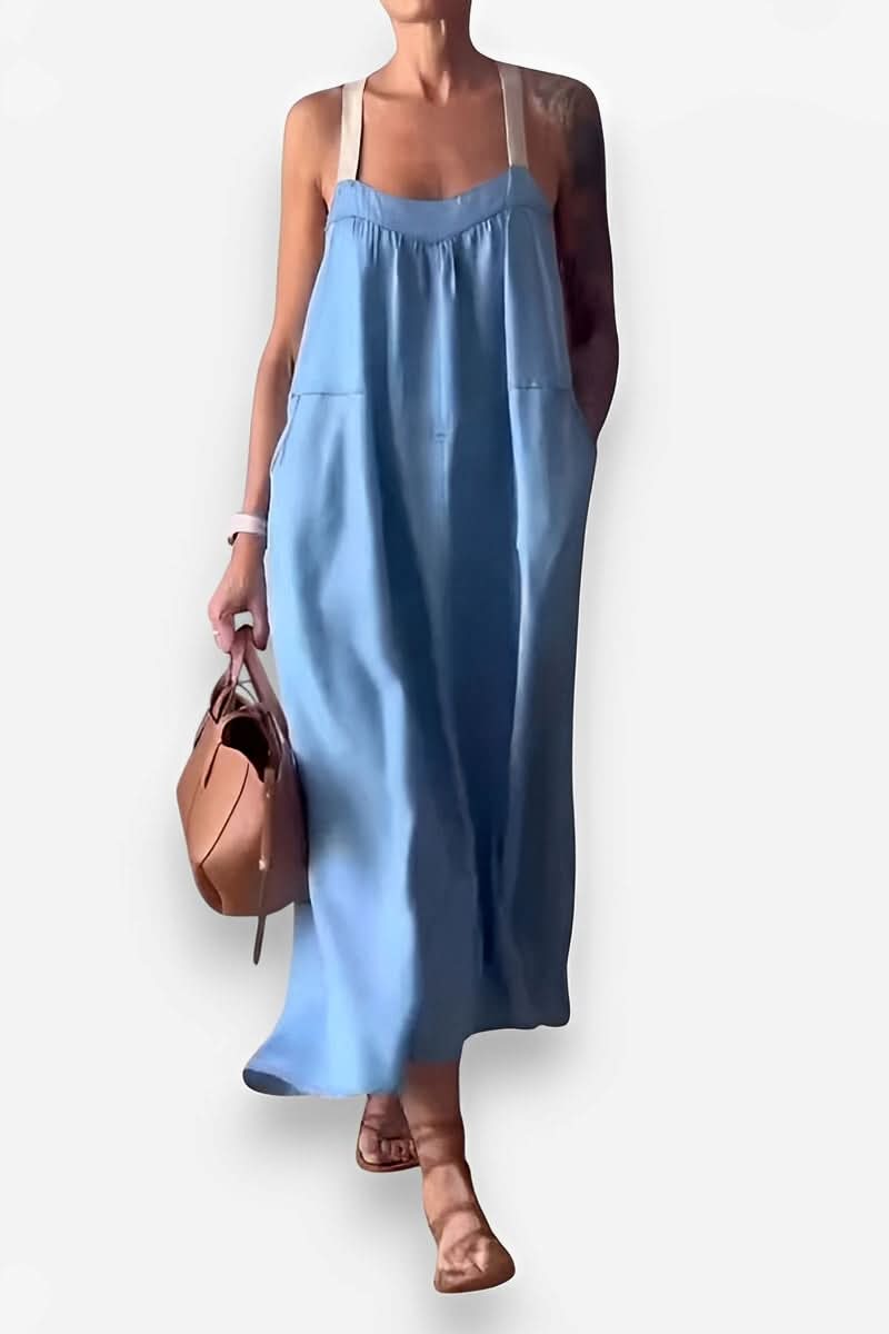 Casual Cotton and Linen Maxi dress - dresses from The Woman Concept