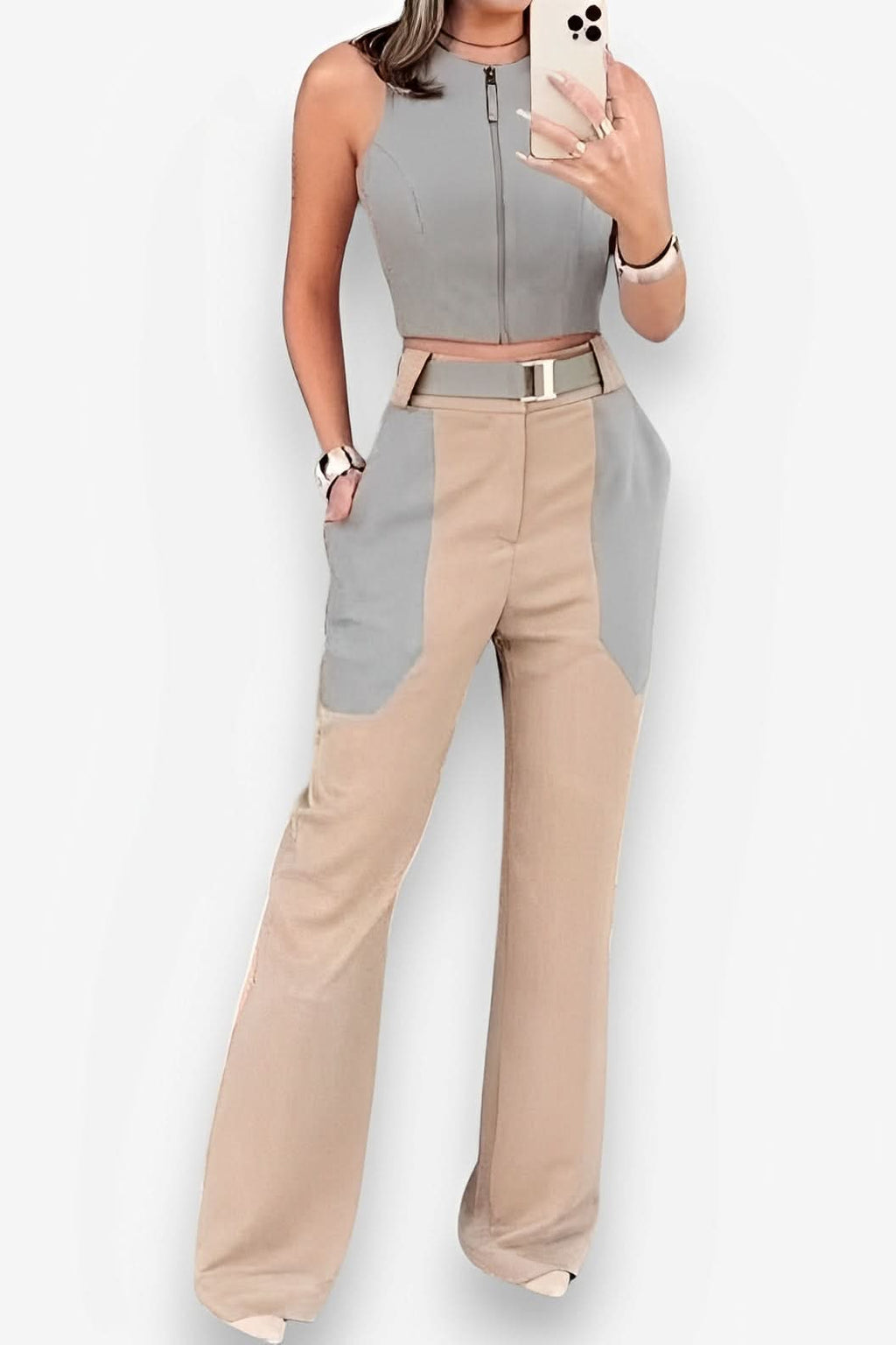 Casual Backless Vest Suit - suits from The Woman Concept
