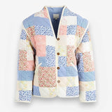 Printed cotton coat/vest jacket